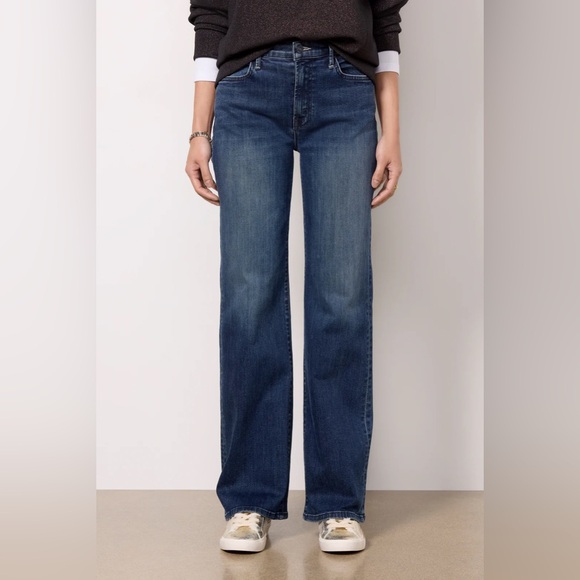 MOTHER Denim - MOTHER Women's Straight Leg Jeans - Dark Blue